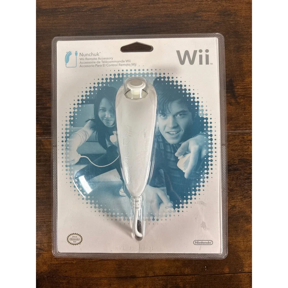 Nintendo Wii Nunchuk Controller White RVL-004 Official Accessory New Sealed